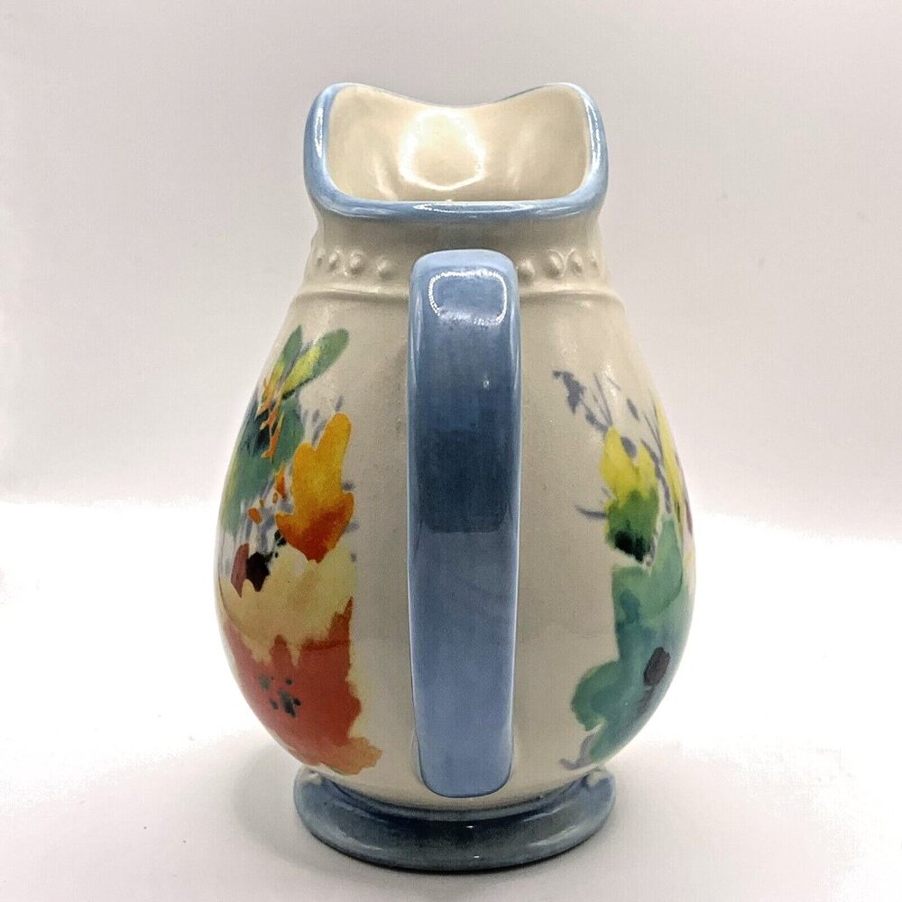 Pioneer Woman Willow Mini Pitcher 11.4 Oz Cream Milk Stoneware - Picture 4 of 6